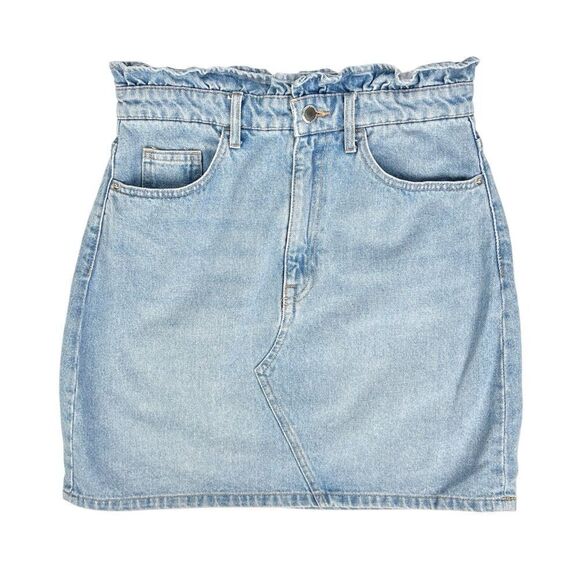 H&M Divided Denim Paper Bag Jean Skirt 6 - Picture 1 of 5